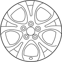 OEM 2011 Hyundai Veracruz Aluminium Wheel Assembly - 52910-3J150
