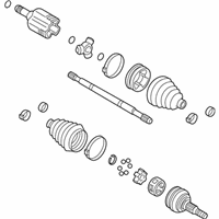 OEM Chevrolet Uplander Front Wheel Drive Shaft Assembly - 19256586