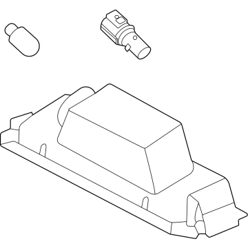 OEM 2022 Hyundai Elantra Lamp Assembly-License Plate, LH - 92501-AB000