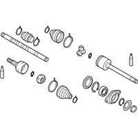 OEM 2013 Nissan Murano Shaft Assy-Front Drive - 39100-1AA0A