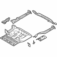 OEM 2003 BMW 530i Trunk Floor - 41-12-8-185-092