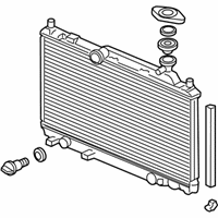 OEM 2002 Honda Civic Radiator (Denso) - 19010-PRA-003