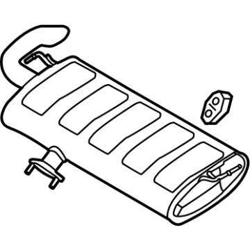 OEM 2022 Hyundai Tucson MUFFLER ASSY-REAR - 28710-P0540