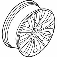 OEM 2016 Lincoln MKX Wheel, Alloy - FA1Z-1007-C