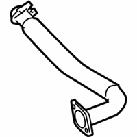 OEM Nissan Pathfinder Exhaust Tube Assembly, Center - 20030-ZS00C