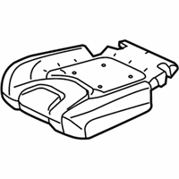 OEM Jeep Cherokee Seat Cushion Foam Rear Right - 68091766AB