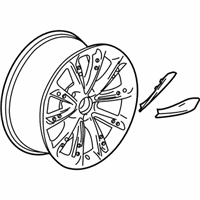 OEM 2015 Cadillac XTS Wheel, Alloy - 23232107