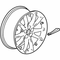 OEM 2018 Cadillac XTS Wheel, Alloy - 23372450
