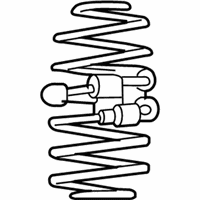 OEM 2007 Ford Crown Victoria Coil Spring - 6W7Z-5560-C