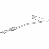 OEM Chevrolet Trax Muffler & Pipe - 42444599