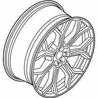 OEM 2020 BMW X7 Light Alloy Rim Ferricgrey - 36-11-6-885-142