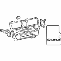 OEM 2016 Lexus RX450h Cover Sub-Assembly, Navigation - 86804-0E230