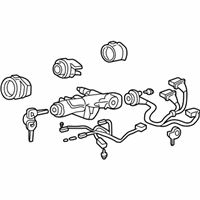 OEM 2001 Honda CR-V Lock Assy., Steering - 35100-S10-A04