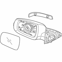 OEM 2014 Kia Sorento Outside Rear View Mirror Assembly, Right - 876201U720