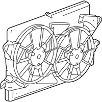 OEM 2011 GMC Terrain Fan Shroud - 25952783