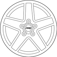 OEM 2007 Jeep Patriot Aluminum Wheel - 1CT67PAKAB