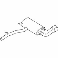 OEM 2011 BMW X3 Rear Exhaust Flap Muffler - 18-30-7-646-096