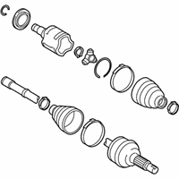 OEM Toyota Venza Axle Assembly - 42340-0T010