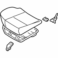 OEM 2000 Nissan Pathfinder Cushion Assy-Rear Seat, RH - 88300-2W800