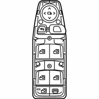 OEM BMW 530i Door Window Switch - 61-31-6-832-728