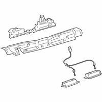 OEM Lexus LX570 Retainer Sub-Assy, Back Door Garnish - 76809-60021