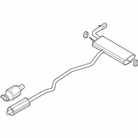 OEM Lincoln Muffler & Pipe - DP5Z-5230-J