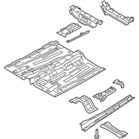 OEM 2015 Ford Fiesta Front Floor Pan - AE8Z-5411135-A