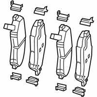 OEM 2020 Jeep Compass Front Disc Brake Pad Kit - 68379582AB