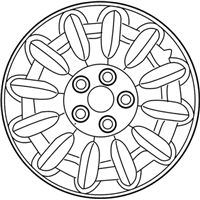 OEM 2009 Chrysler Town & Country Wheel Cover - 4743813AB