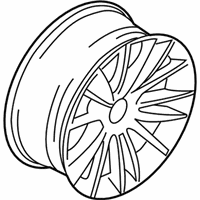 OEM 2015 BMW 535i GT Disc Wheel, Light Alloy, Bright-Turned - 36-11-6-851-077