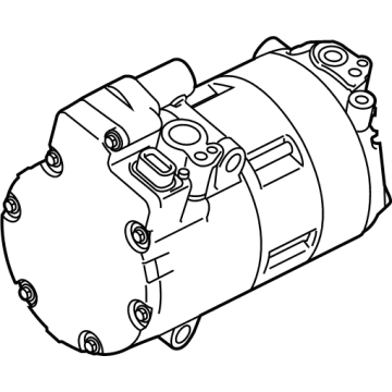 OEM BMW X5 ELECTRIC A/C COMPRESSOR - 64-52-9-496-112