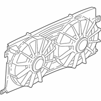 OEM 2002 Cadillac Seville Shroud Kit-Engine Electric Coolant Fan - 12365378