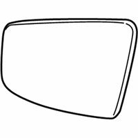 OEM 2014 Buick LaCrosse Mirror-Outside Rear View (Reflector Glass & Backing Plate) - 22937903