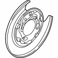 OEM 2017 Hyundai Santa Fe Sport Plate Assembly-Rear Brake Back, LH - 58251-2W000