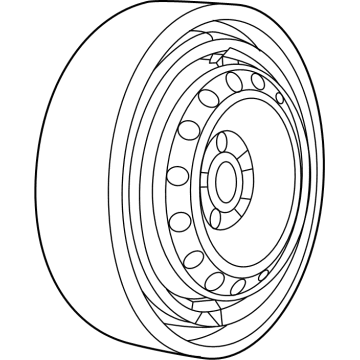 OEM 2018 Chrysler Pacifica Spare TIR-Collapsed - 4726720AC