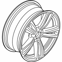 OEM 2015 BMW 435i Gran Coupe Disc Wheel, Light Alloy, Orbitgrey - 36-11-7-852-494