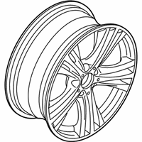 OEM BMW 440i Light Alloy Rim Ferricgrey - 36-11-6-857-566