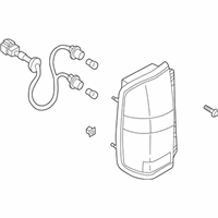 OEM Infiniti QX4 Lamp Assembly-Rear Combination, RH - 26550-3W725