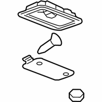 OEM GMC Sierra 2500 HD Lamp Asm-Dome & Reading *Light Cashmere - 25850226