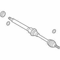 OEM 2012 Ford Fiesta Axle Assembly - D1BZ-3B436-A