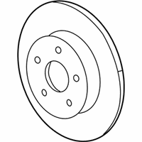 OEM 2005 Pontiac Montana Rear Brake Rotor Assembly - 88964176