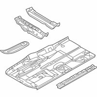 OEM BMW M6 Floor Panel Left - 41-12-7-125-179