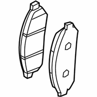 OEM 2012 Nissan Leaf Front Disc Brake Pad Kit - D1060-1VA0A