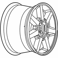 OEM 2009 Cadillac STS Wheel Rim, 17X7.5 - 9596522