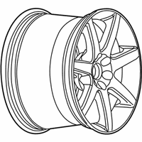 OEM 2010 Cadillac CTS Wheel Rim - 18X8.5 X42 Aluminum - 9595354