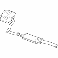 OEM 2006 Chrysler 300 Exhaust Muffler And Resonator - 4581860AJ