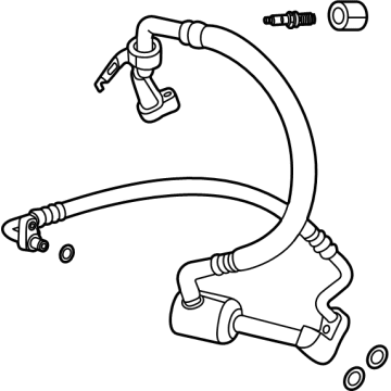 OEM 2020 Cadillac XT5 Discharge & Liquid Hose Assembly - 84211812