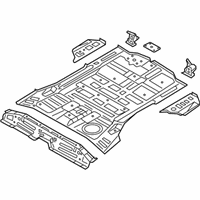 OEM 2015 Hyundai Santa Fe Sport Panel Assembly-Rear Floor Front Complete - 65510-4Z600