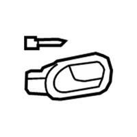 OEM 2010 Chevrolet Malibu Handle Asm-Front Side Door Inside A - 20858144
