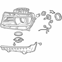 OEM 2014 Chevrolet Camaro Headlamp Assembly - 23398037